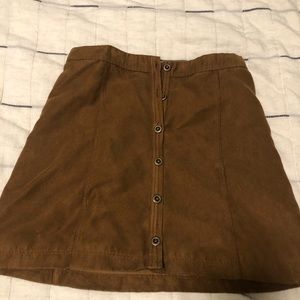 Hollister suede skirt